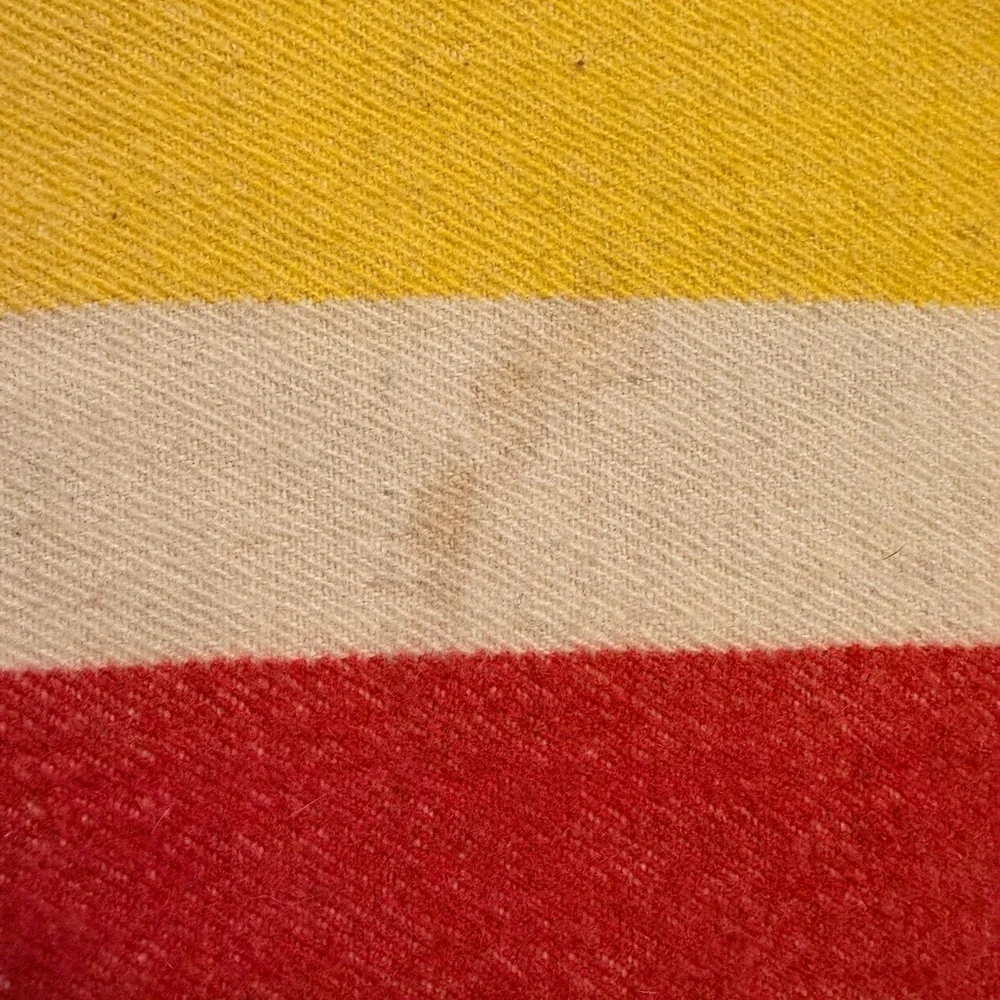 Vintage Early’s Witney Point Pure Wool Trapper Blanket England 69” x 80”